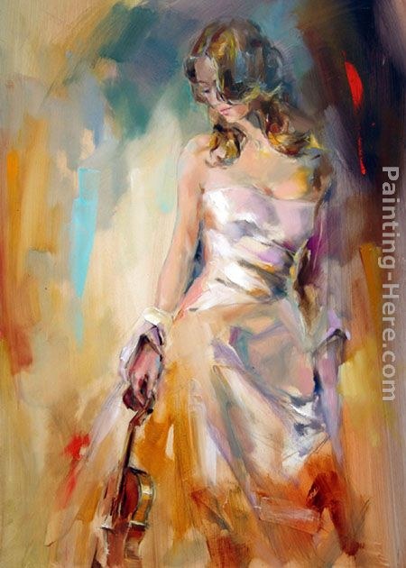 Anna Razumovskaya Holding The Violin